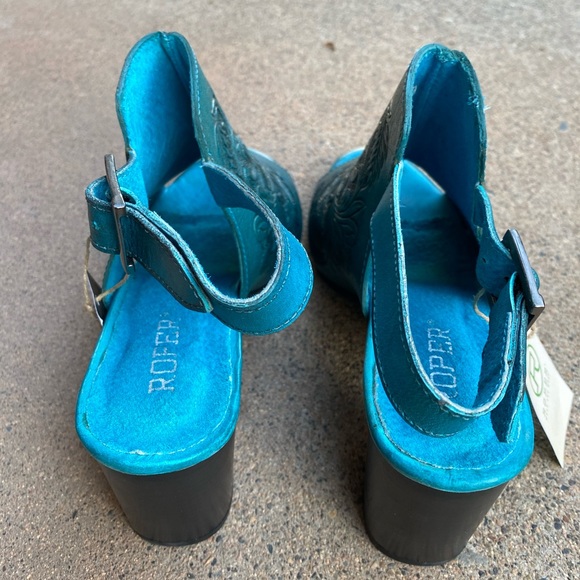 Roper Wear Of The West | Turquoise Mules - Picture 10 of 12
